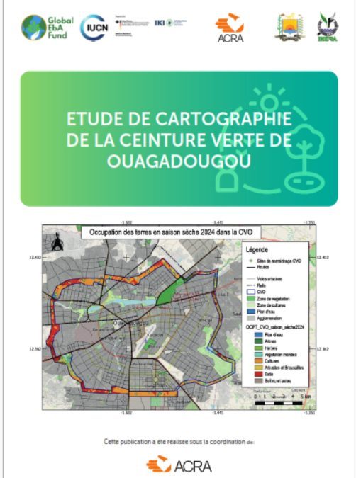 Etude de cartographie de la ceinture verte de Ouagadougou